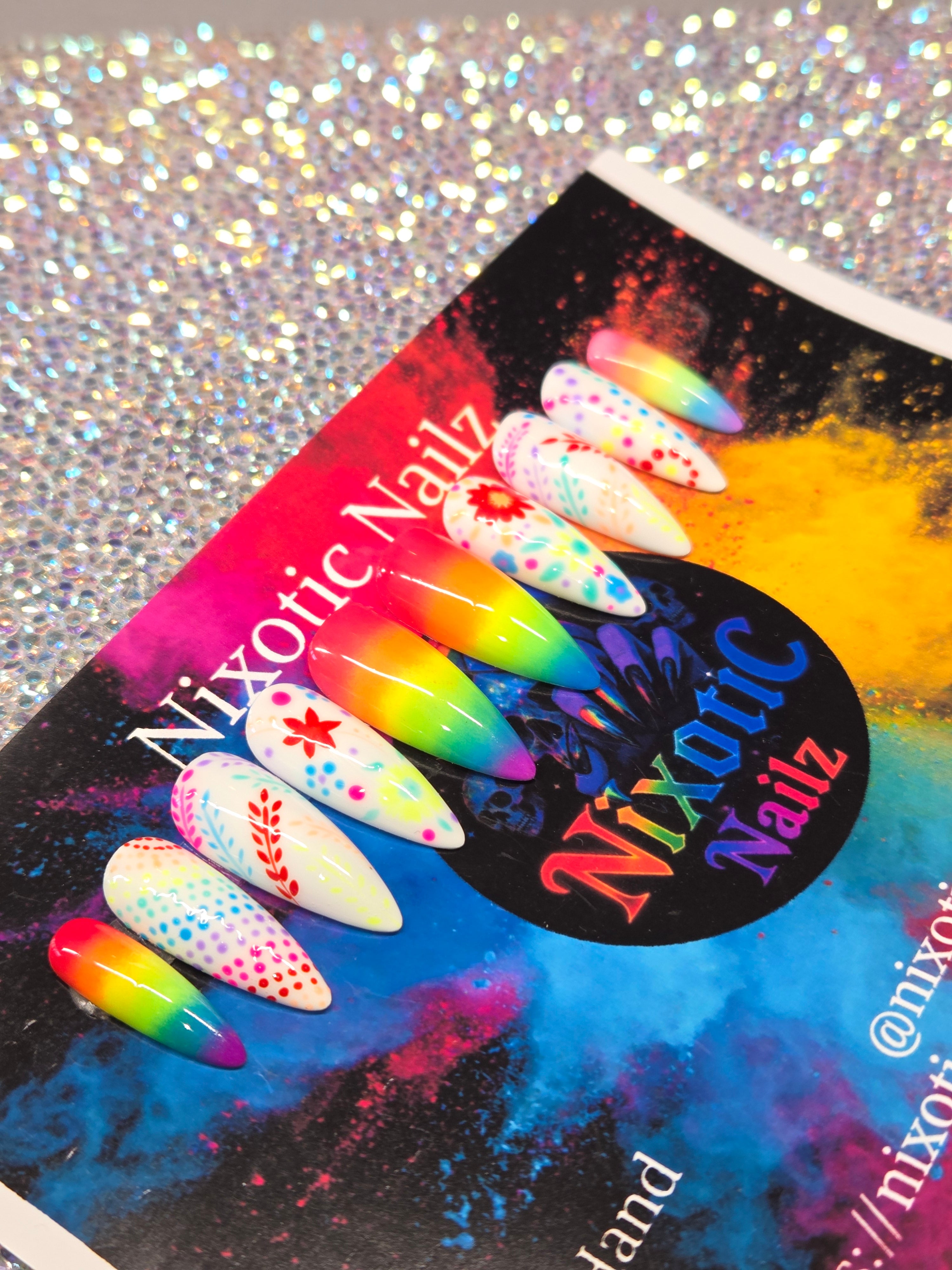 Rainbow flower power