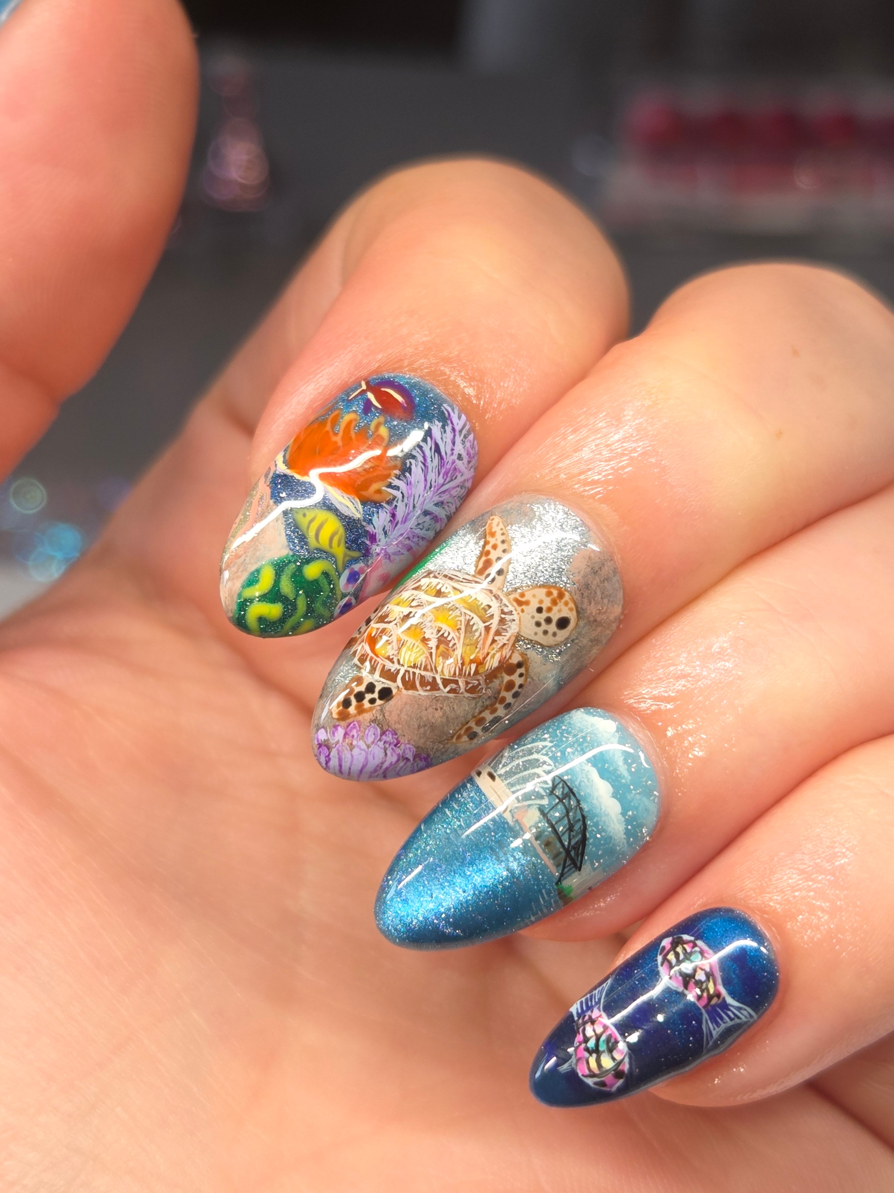 Great barrier reef nails